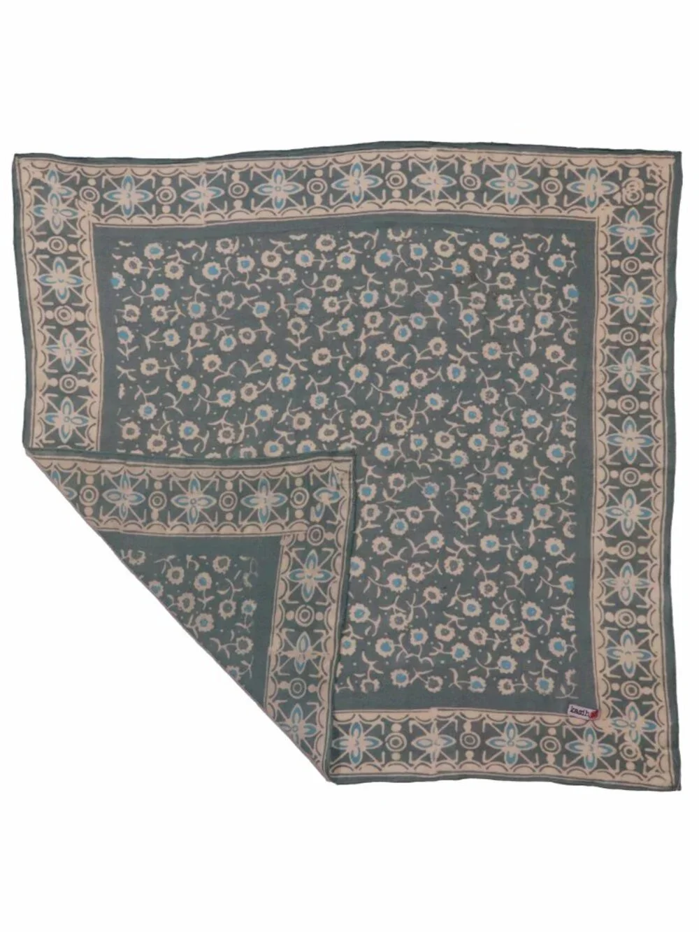Hand Dyed Batik Bandana, 100% Soft Cotton, Java Petals